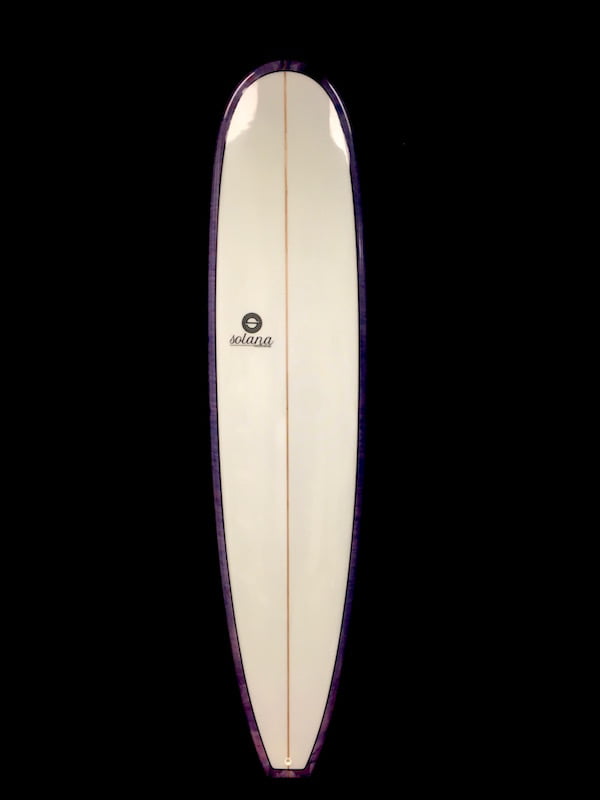 Purple Abstract CSM Longboard Surfboard